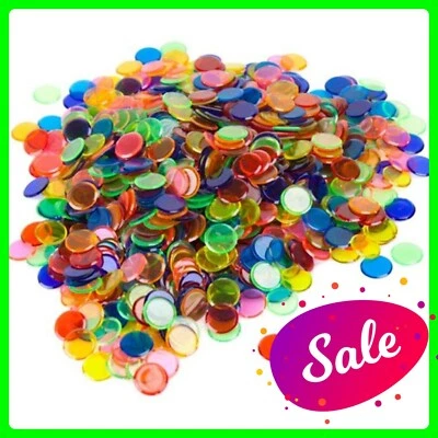 Discs Counters Kids Maths Games Colour Counters Homeschooling 600 multi-coloured - Image 1 of 4