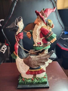 Vtg 1997 The David Fykman Portfolio "Just Head South" Santa Christmas Figurine - Picture 1 of 13