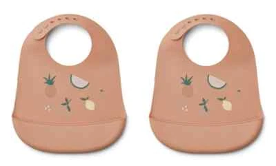 Liewood Tilda 硅胶围兜,水果盘托斯卡纳,2 件装 — 第 1/2 张图片