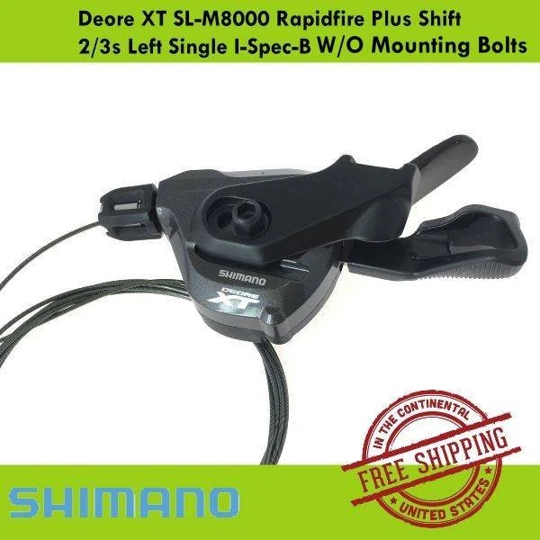 Shimano Deore XT SL-M8000 Rapidfire Plus (I-Spec-B) Left Shifter 2/3s W/O Bolts - Image 1 of 3