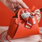 5Pcs Creative Candy Box With Ribbons Pu Leather Gift Box Wedding Favour Box