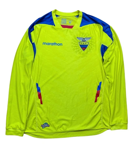 Ecuador Home football shirt 2014 Soccer Long Sleeve Jersey Rare Size M Cover