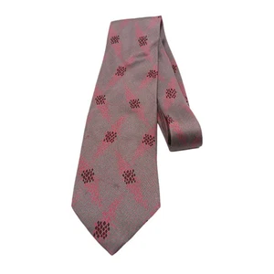 Corbata de Seda Giorgio Armani Para Hombre 60” Gris Rosa Abstracta Artística De Colección Clásica Nueva - Imagen 1 de 4
