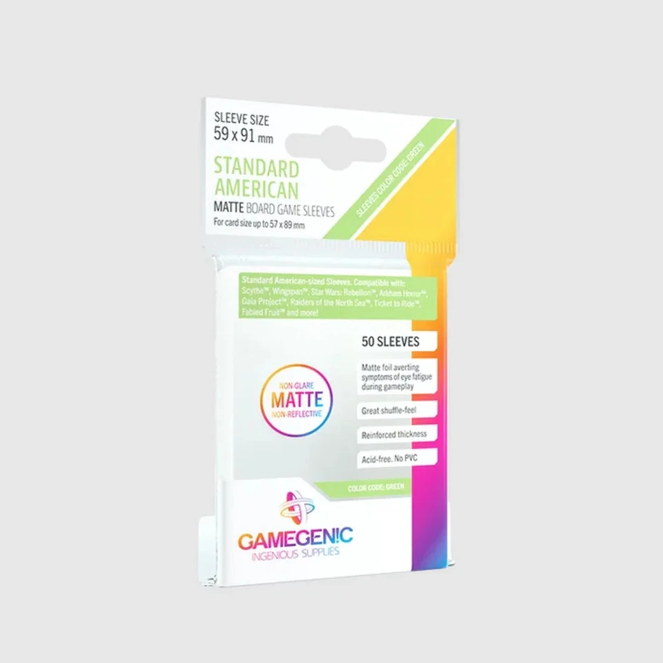 Gamegenic matte Standard-american Sized Sleeves Hüllen 59x91mm ()