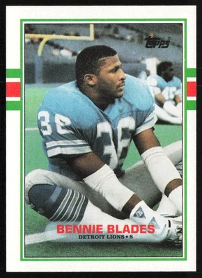 1989 Topps Bennie Blades Detroit Lions #365 - Image 1 of 2
