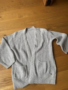 Edc by Esprit Cardigan Strickjacke grau Baumwolle Gr. S - Bild 1 von 3