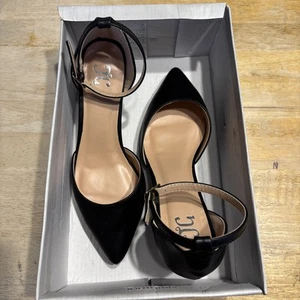 JOURNEE COLLECTION Women's Orana Pointed Toe Kitten Heel Pumps Black Size 6 NIB - Picture 1 of 7