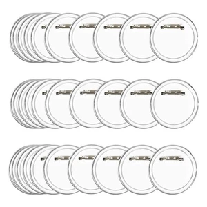 30er-Pack 58 mm Transparente Button-Pins, Button-Abzeichen Aus Acryl, Trans8237 - Bild 1 von 6