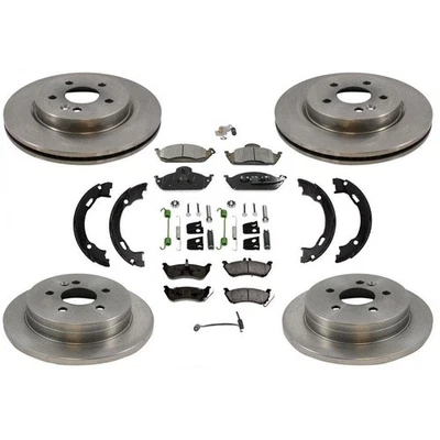 Rotores de disco Frt & Rr almohadillas de cerámica sensores para Mercedes-Benz 1998-2003 ML320 Foto 1 de 4