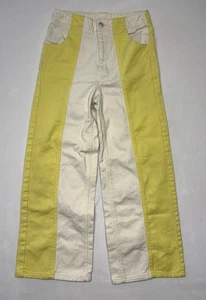 BDG URBAN OUTFITTERS High & Wide gelb/weiß gestreifte Jeans Gr. 27 - Bild 1 von 12