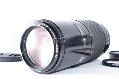 Minolta AF Zoom Macro 75-300mm f/4.5-5.6 for A Mount w/Filter & Hood From Japan - Image 1 of 4