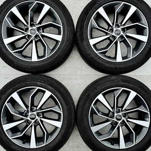 Genuine Audi Q5 SLine 19 Alloy Wheels 235 55 Tyres 10 Spoke Polished 80A601025BK - Picture 1 of 22