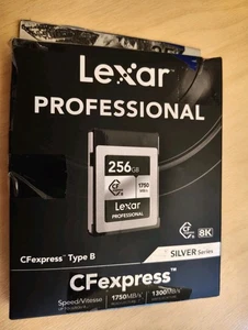 Lexar 256GB Professional CFexpress Type B Card SILVER Series 1000MB/s with box - Picture 1 of 4