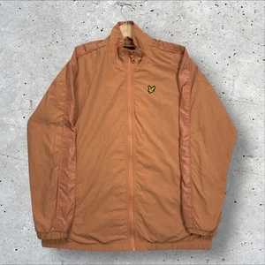 Lyle & Scott Jacket Men’s Size Small Orange/Peach Full Zip Windbreaker - Picture 1 of 10