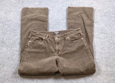 Pantalones de mezclilla Polo Ralph Lauren para mujer 10 marrón pana corte bota vintage 34x32 Foto 1 de 4