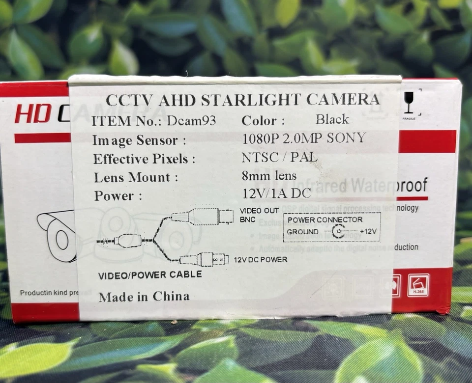 Cámara 1080P 2.0MP CCTV AHD Starlight|Sony|Dcam93|Lente NTSC/PAL/8mm Foto 1 de 4