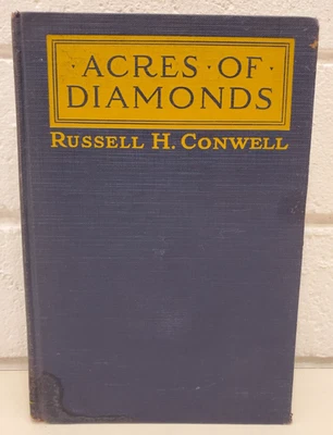 ACRES OF DIAMONDS RUSSELL H. CONWELL 1915 GRACE BAPTIST CHURCH PHILADELPHIA BOOK Foto 1 de 4
