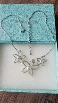 Pierre Lang SNOW WHITE Kette Halskette Collier Silber Perle Zirkonia w. neu OVP - Bild 1 von 4