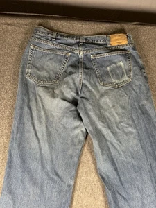 Abercrombie & Fitch Jeans Herren 38x32 Blau Wide Leg Baggy Made USA AF-165H - Bild 1 von 20