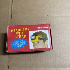 Headlamp with Strap for Hands Free Light Source Item 38481 Light Tilts (2510) - Picture 1 of 3