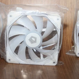 ID-COOLING 120mm White Non-LED Fan TF-12025-WHITE 2 Pack Sealed - Picture 1 of 4