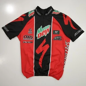 Specialized Jersey Adult Small Black Red Mountain Dew MTN Cycling Half Zip - Picture 1 of 18