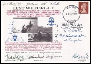 Lest We Forget Hockaday Navy Cubierta Firmada 13 Aurigas Segunda Guerra Mundial - Imagen 1 de 4