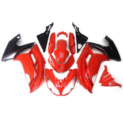 ABS Red Black Fairings Kit For Kawasaki ER-6F Ninja 650r 2012 - 2016 Bodywork Foto 1 de 4