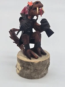 Miniatura Cuero Creación Artesano Roz Kaohn La Dama Dragón "El Motociclista"**48-4 - Imagen 1 de 12