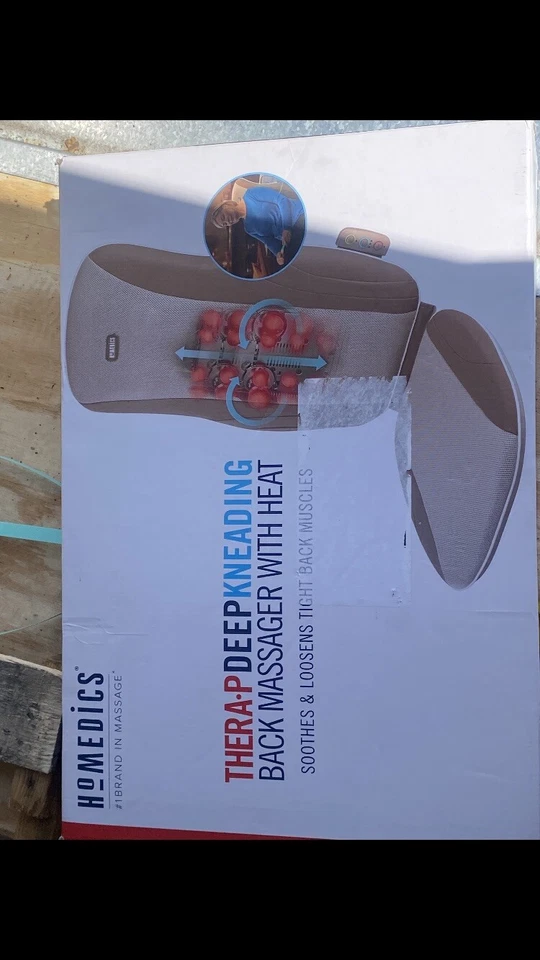 Homedics шиацу массаж подушка + тепла, глубокий разминания массажер, подходит большинство стул - Изображение 1 из 1