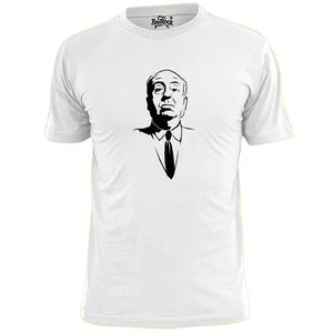 Película para camiseta de silueta facial de Alfred Hitchcock para hombre - Imagen 1 de 3