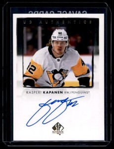 Kasperi Kapanen 2022-23 SP Authentic UD Authentics Autographs Auto #UDA-KK