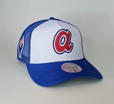 Mitchell & Ness Atlanta Braves Hurdle Pro Pinch Adjustable Trucker Hat - Image 1 of 4