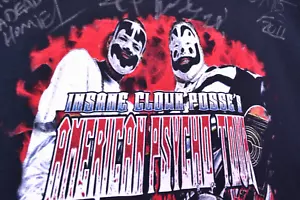 Camicia firmata concerto Insane Clown Posse 2011 2XL nera ICP Juggalò Horrorcore - Foto 1 di 23