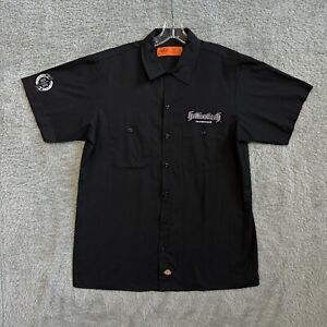 Hellanbach Incorporated Mens Dickies Black Short Sleeve Work Shirt  Size Large