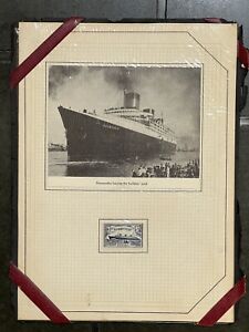 France 1935 Stunning SS Normandie on 8x11 Paper Suitable for Framing 6R911