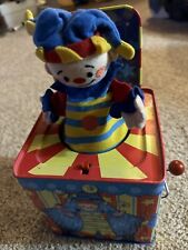 Schylling's Silly Circus Tin Jack-in-The-Box Toy Clown Pop Goes The Weasel 2010