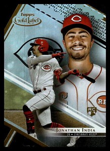 2021 Topps Gold Label #80 Jonathan India Cincinnati Reds  Class 2 Black