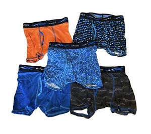 Hanes Original Boys M SuperSoft Boxer Brief Underwear 5-Pack Sport Cool X-temp - Picture 1 of 3