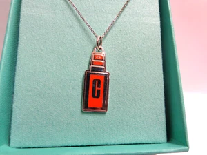 Tiffany&Co sterling silver necklace Clinique bottle sz 18in lg wgt4.9 grams - Picture 1 of 8