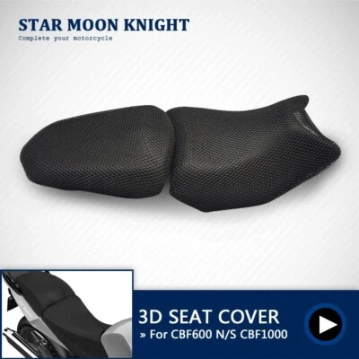 Funda de asiento de tela de malla 3D antideslizante para motocicleta Honda CBF600 CBF1000 CBF 600 Foto 1 de 4