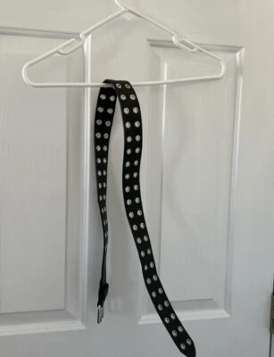 Forever 21 Faux Leather Grommet Emo Punk Rock Belt Medium / Large Vintage W Tag - Image 1 of 2