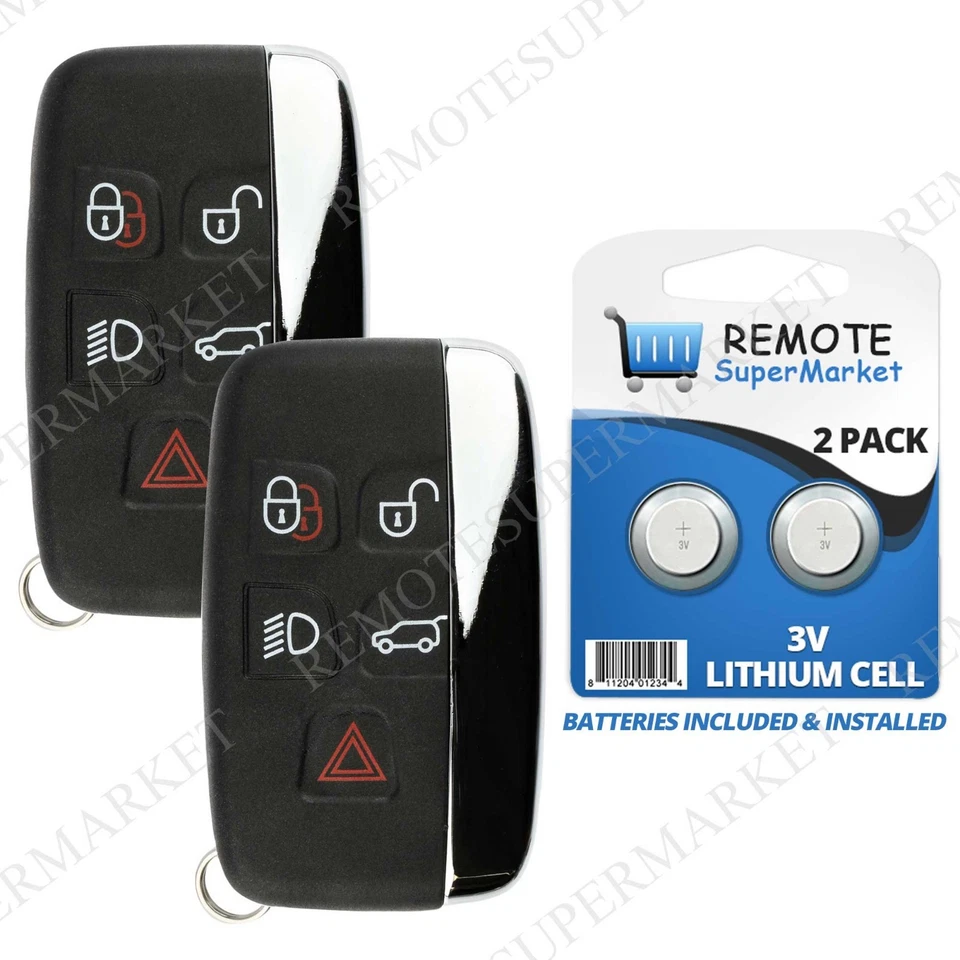 2 Replacement for Land Rover 2012-2016 LR4 2012-2015 LR2 Remote Key Fob Entry Foto 1 de 4