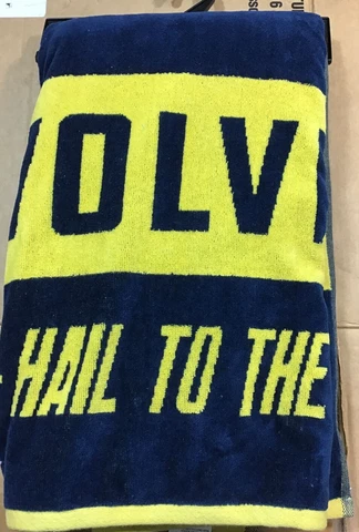 Michigan Wolverines Beach Towel Hail to the Victors Large 42 X 72 Inches D22 Cover
