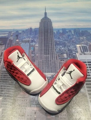 Nike Jordan 13 Retro Red Flint TD Toddler Size 3c 414581 600 New - Image 1 of 4