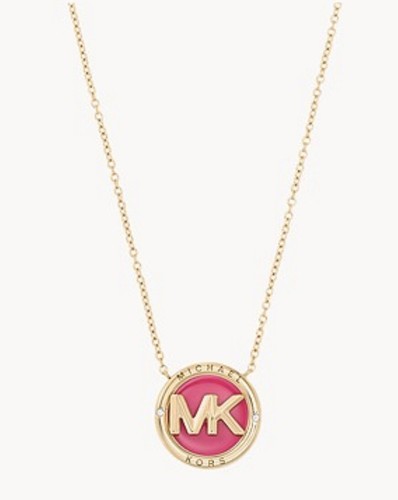 MICHAEL KORS Collana Ciondolo Moda Acciaio Inox Tono Oro $100 00