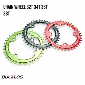 Catena MTB Ruota 32-38T Bici Catena Anelli Stretti Larghi per Manovella Shimano - Foto 1 di 11