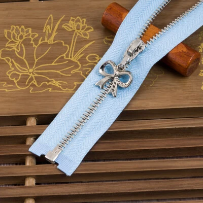 1Pc 3# Metal Zipper Open End Copper Teeth Zip Bow zipper Head for Sewing - Image 1 of 4