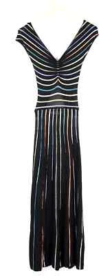 Marciano Dress Women UK 4 Sleeveless Pinstripe Stretch Maxi - Image 1 of 4