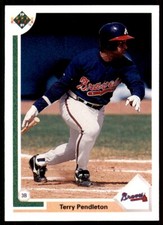 1991 Upper Deck Terry Pendleton Baseball Cards #708